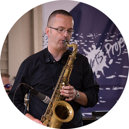 Saxophonist Brian Patnaude